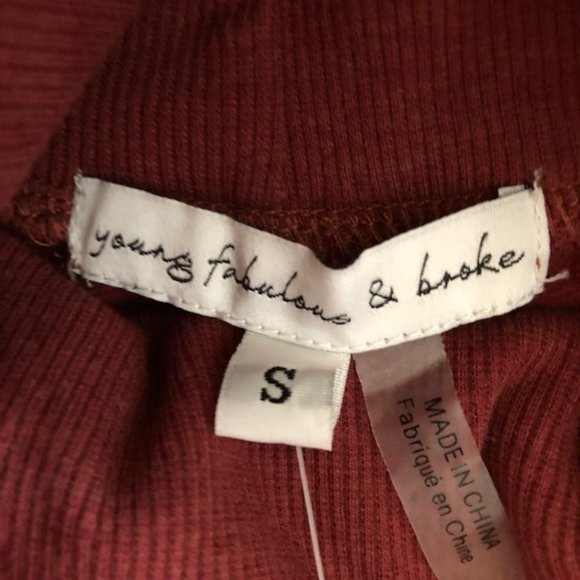 Young Fabulous and Broke Asymmetrical Turtleneck Sweatshirt Dress - Picture 10 of 12